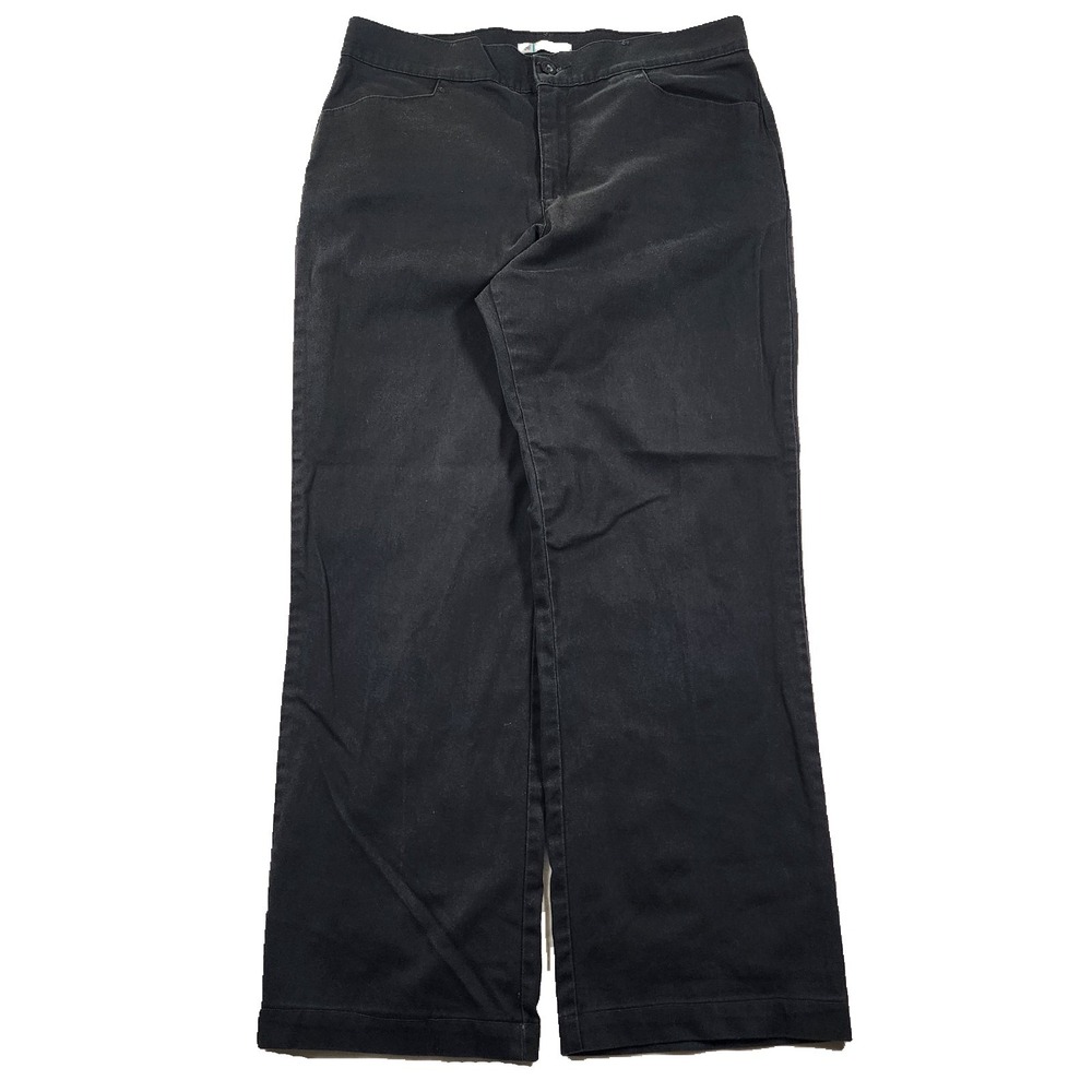 Lee Pants Womens W34 14 Long Relaxed Fit At The Waist Straight Leg Khakis Office